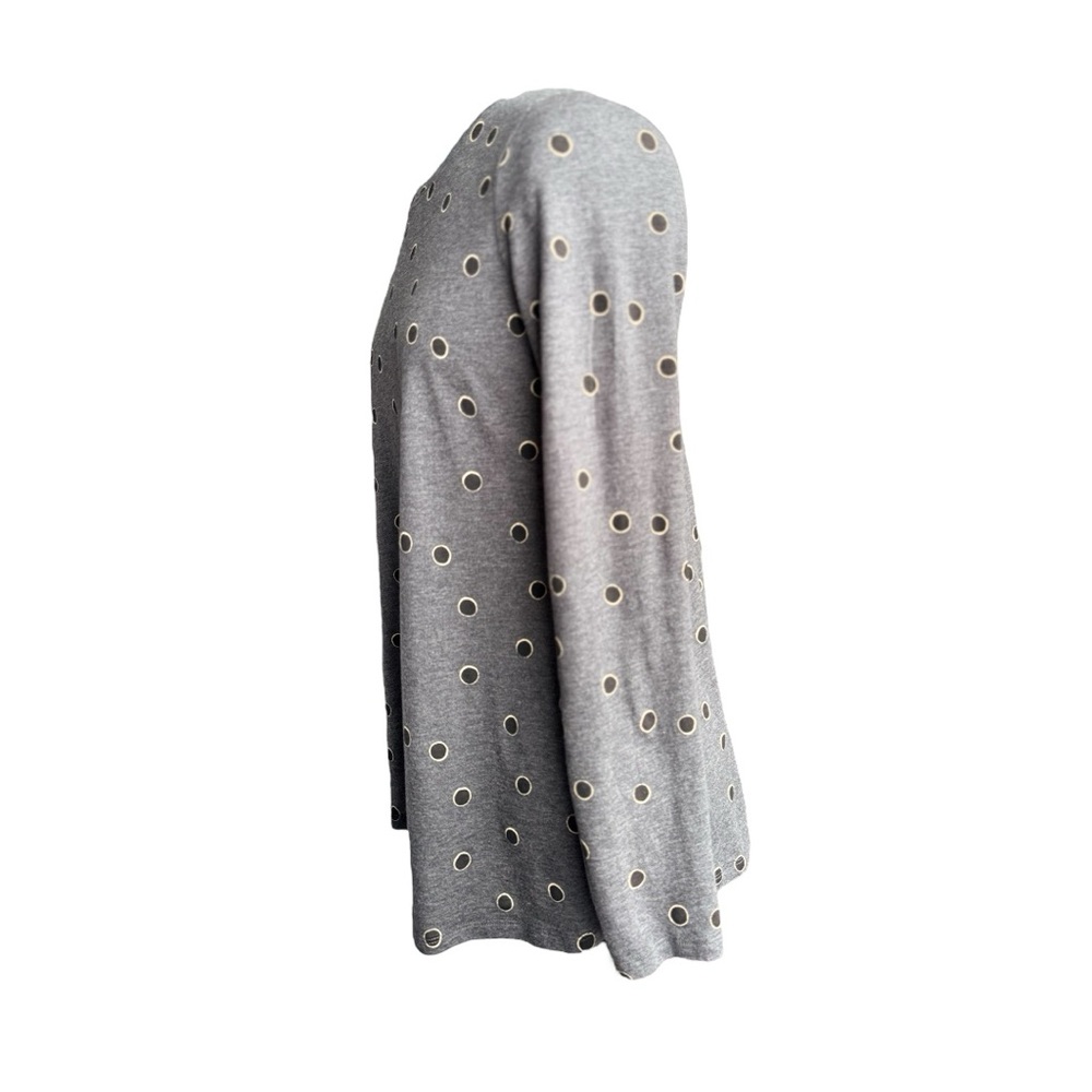 NWOT Boden Gray Swing Top with Black Polka Dots - Picture 7 of 10